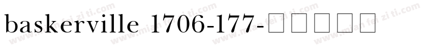 baskerville 1706-177字体转换